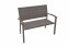 Garden rattan bench CALVIN (brown)