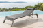 Metal lounger LISBON (anthracite) - Anthracite