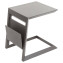 Metal side table LISBON (grey-brown) - Dark brown