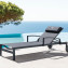 ADRIANA metal lounger (anthracite) - Anthracite