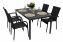 Garden rattan set SIENA 1+4 (various lengths) - Black