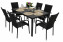 Garden rattan set SIENA 1+6 (various lengths) - Black