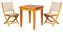 Teak garden set DANTE/ANNA I. 1+2 - teak