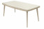 Garden rattan table with glass VICTORIA 180 x 100 cm (beige) - Beige