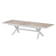 Aluminum table BERGAMO II. 250/330 cm (white) - White