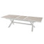 Aluminum table BERGAMO I. 220/279 cm (white) - White