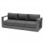 Aluminum 3-seater bench MADRID (anthracite)