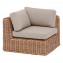 Rattan corner armchair MALAGA