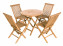 Teak garden set FOXI BALCONY I. 1+4 (FREE cushions) - teak