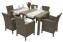 Garden rattan set DANTE 1+6 (cappuccino) - Beige