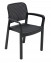 Garden plastic chair KARA (anthracite) - Anthracite