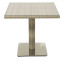 Garden rattan table GINA 80x80 cm (grey-beige) - Beige