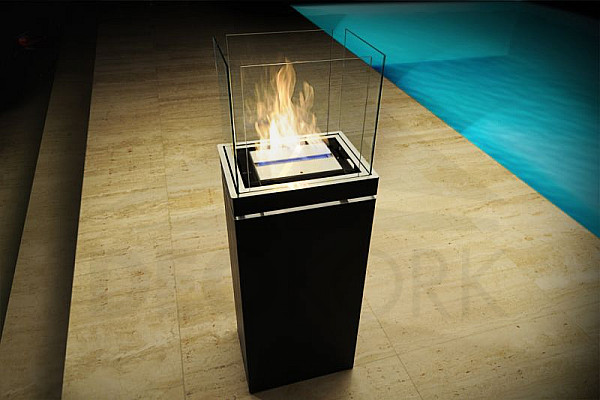 BIO free-standing fireplace Radius design cologne (HIGH FLAME 555D)