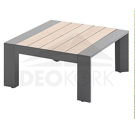 Aluminum table 65x65 cm VANCOUVER (grey)