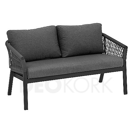 Aluminum 2-seater bench COLUMBIA (anthracite)