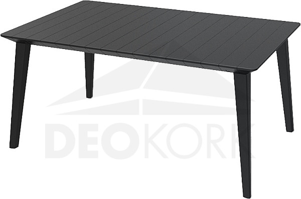 Garden plastic table LIMA 157x80 cm (anthracite)