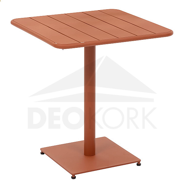 Aluminum table RUBBY 65x65 cm (brick)