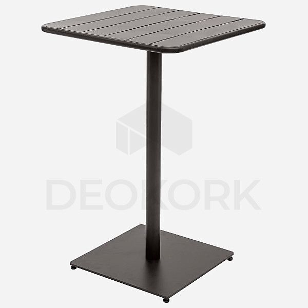 Aluminum bar table RUBBY 65x65 cm (anthracite)