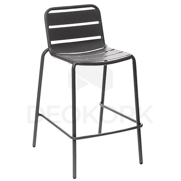 Aluminum bar stool RUBBY (anthracite)