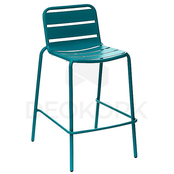 Aluminum bar stool RUBBY (turquoise)