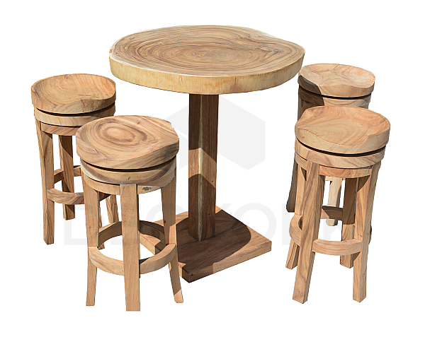 Bar set made of RHODOS suar wood