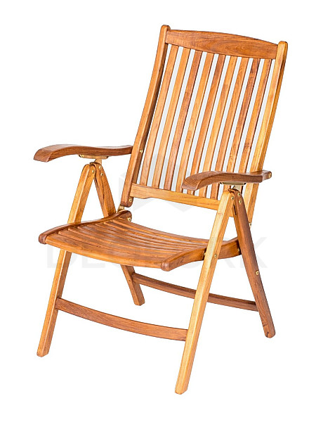 Folding teak armchair REGINA