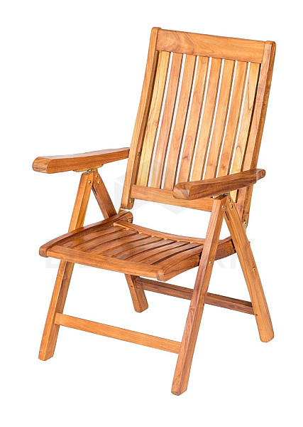 Folding teak armchair VERONA