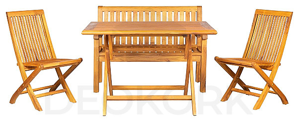 Teak set VASCO III PINA PIETRO