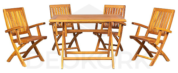 Teak set VASCO III DORIS