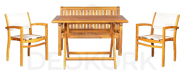 Teak set VASCO III ROMA PIETRO