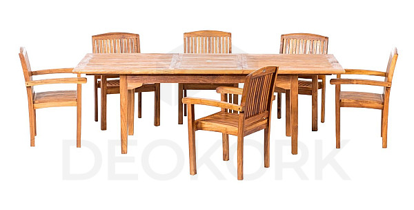 Teak set ELEGANTE PARIS