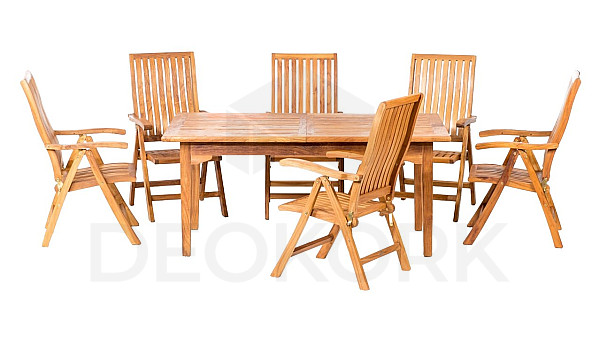 Teak set ELEGANTE RIVA