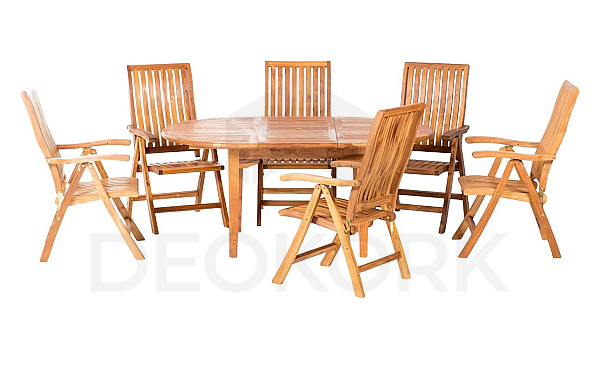 Teak set ELEGANTE RIVA II