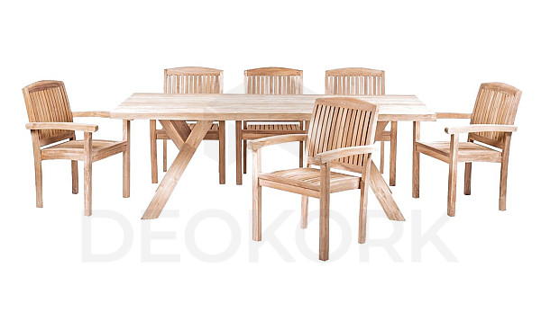 Teak set SPIDER PARIS