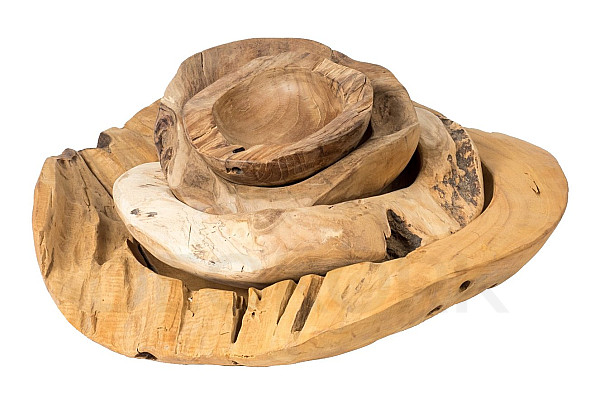 Teak bowl EROZE NATUR