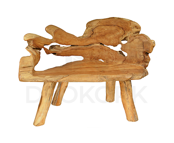 Teak bench ROOT IV