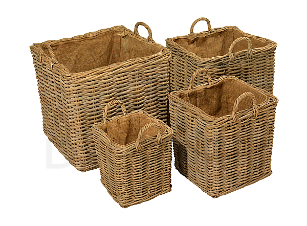 Rattan basket GREY