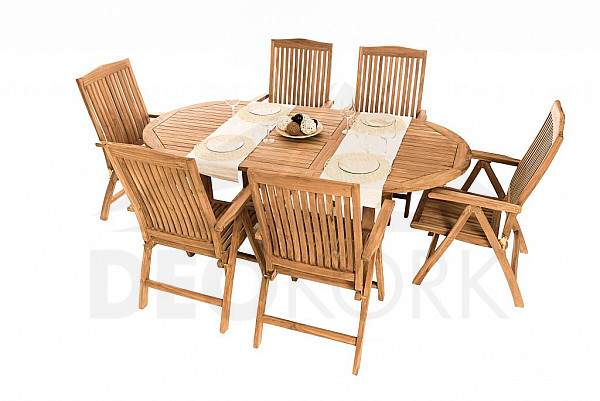 Teak garden set LAGUNA I. 1+6