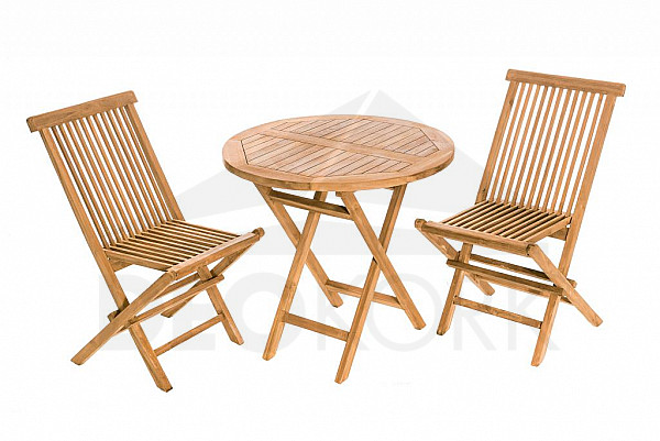 Teak garden set FOXI BALCONY I. 1+2 (FREE cushions)