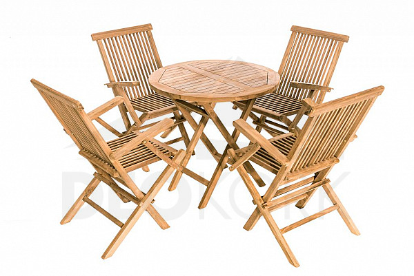 Garden teak set IVORY BALCONY 1+4 (FREE cushions)