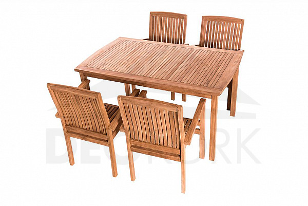 Garden teak set HARMONY 1+4