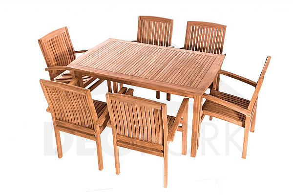 Garden teak set HARMONY 1+6