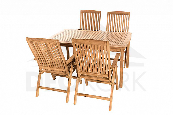 Teak garden set LAGUNA IV. 1+4