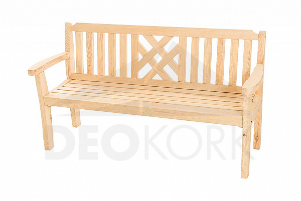 Solid pine garden bench ROMANTIC (32 mm) - different lengths