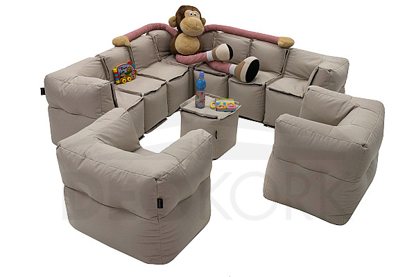 Modular children's textile set MODULTEX KIDS (cappuccino) - own set