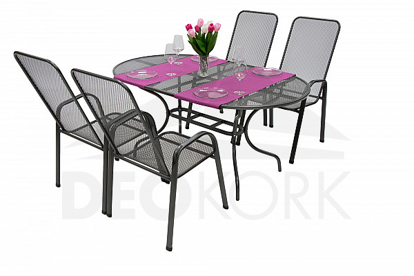 Garden metal set OLIVIE 1+4