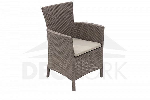 Artificial rattan garden chair HAVANA (cappuccino)