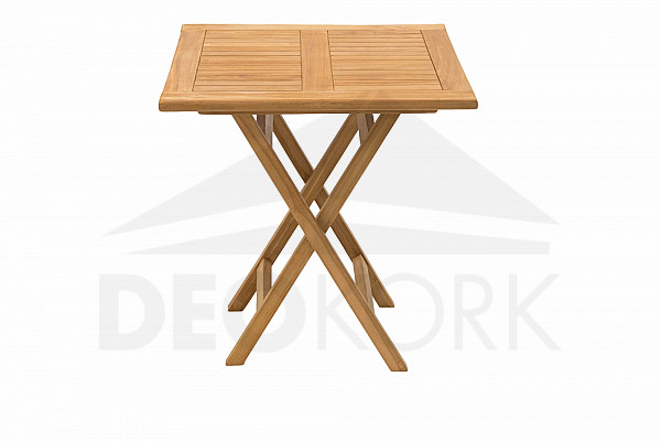 Garden folding table ILLA 70x70 cm (teak)