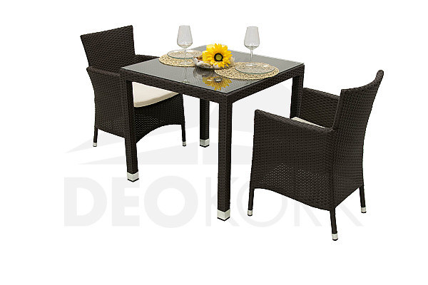 Garden rattan set MODENA I. 1+2 (brown)