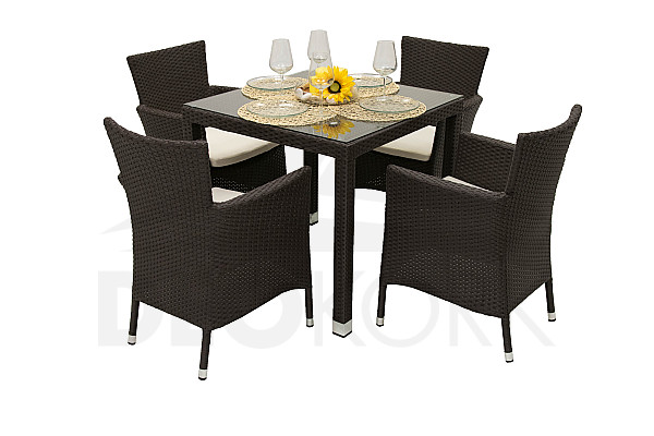 Garden rattan set MODENA I. 1+4 (brown)